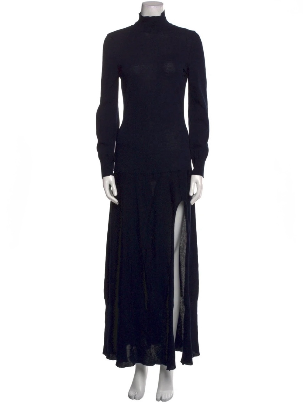 JACQUEMUS Baya Cutout Cotton-blend Maxi Dress in Navy, size M (6) - Picture 5 of 16